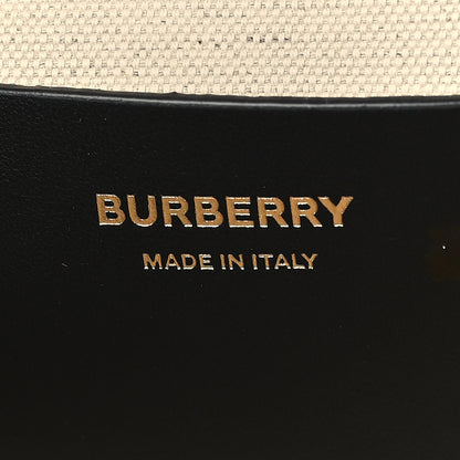 Burberry Calfskin Monogram Motif TB Medium Soft Tote Black 6 of 8