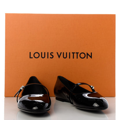 Louis Vuitton Patent Uniformes Ballet Flats 37.5 Black 10 of 10
