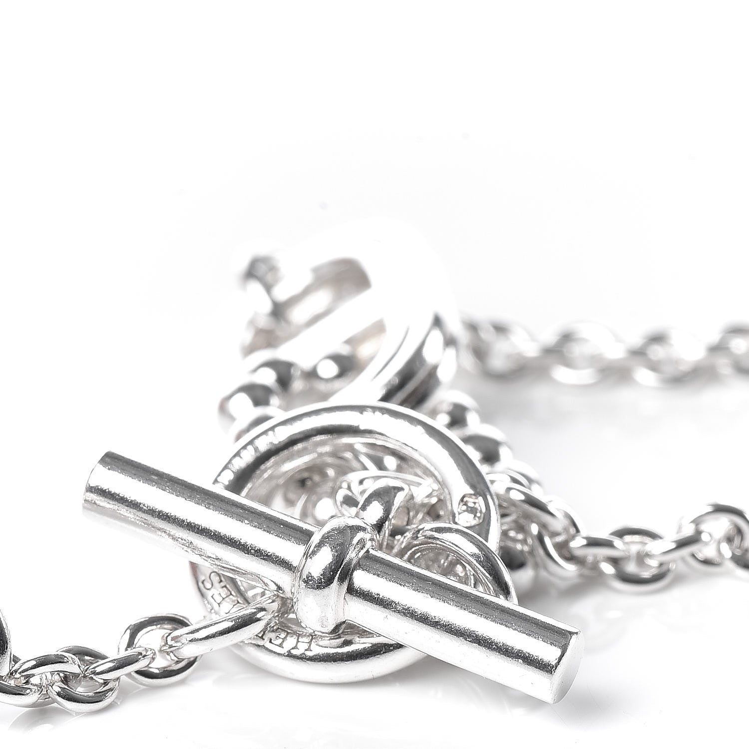 Hermes Sterling Silver Small Parade Bracelet 5 of 6