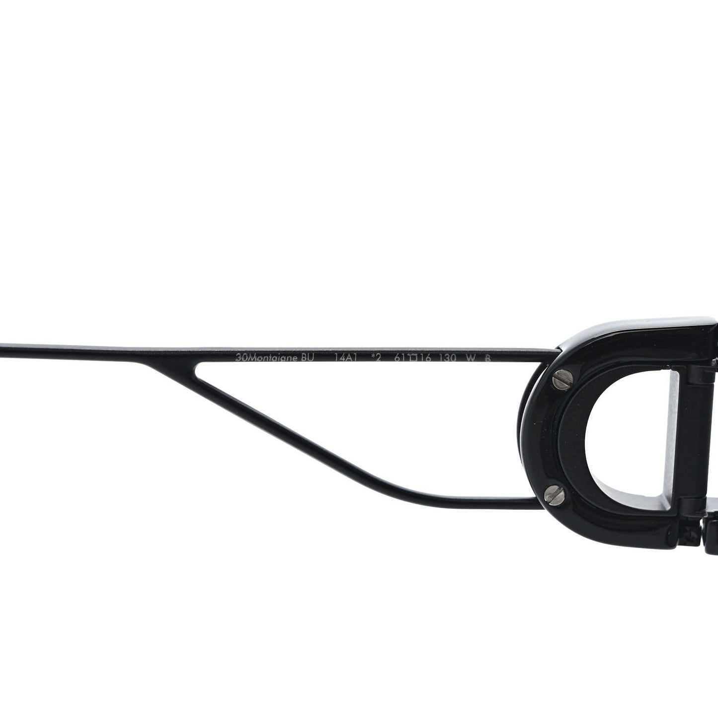 Rectangular 30 Montaigne 1 S2U Sunglasses Black