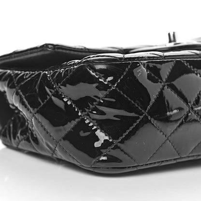 Chanel Patent Calfskin Quilted Mini Rectangular Flap Black 13 of 16