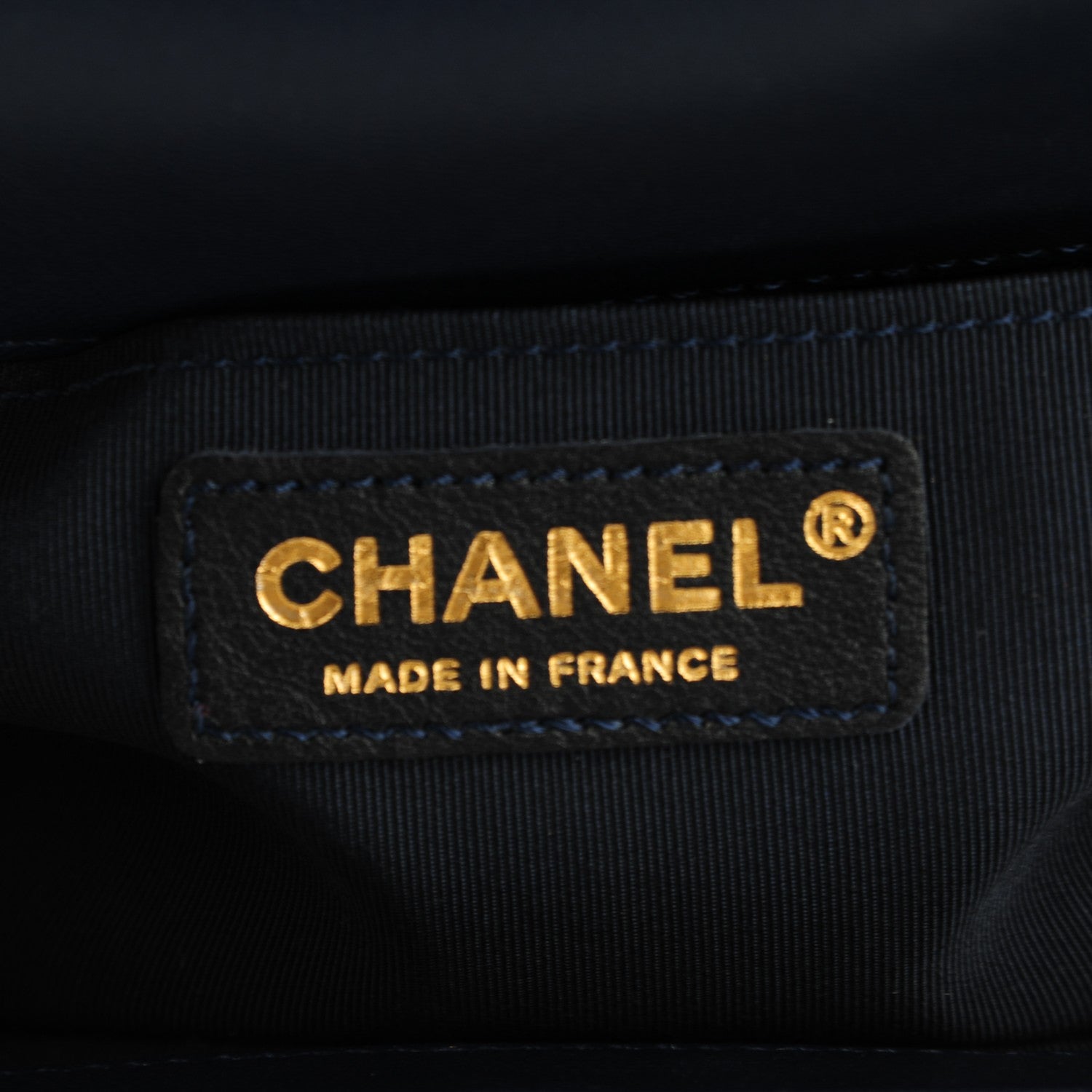 Chanel Braided Sheepskin Medium Boy Reverso Flap Navy Blue 6 of 7