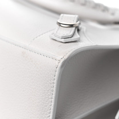 Balenciaga Grained Calfskin Neo Classic Silver Hardware S City Chalky White 8 of 8