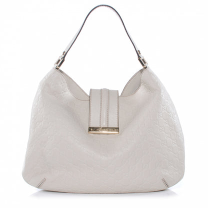 Gucci Guccissima New Ladies Web Large Hobo Off White 1 of 7