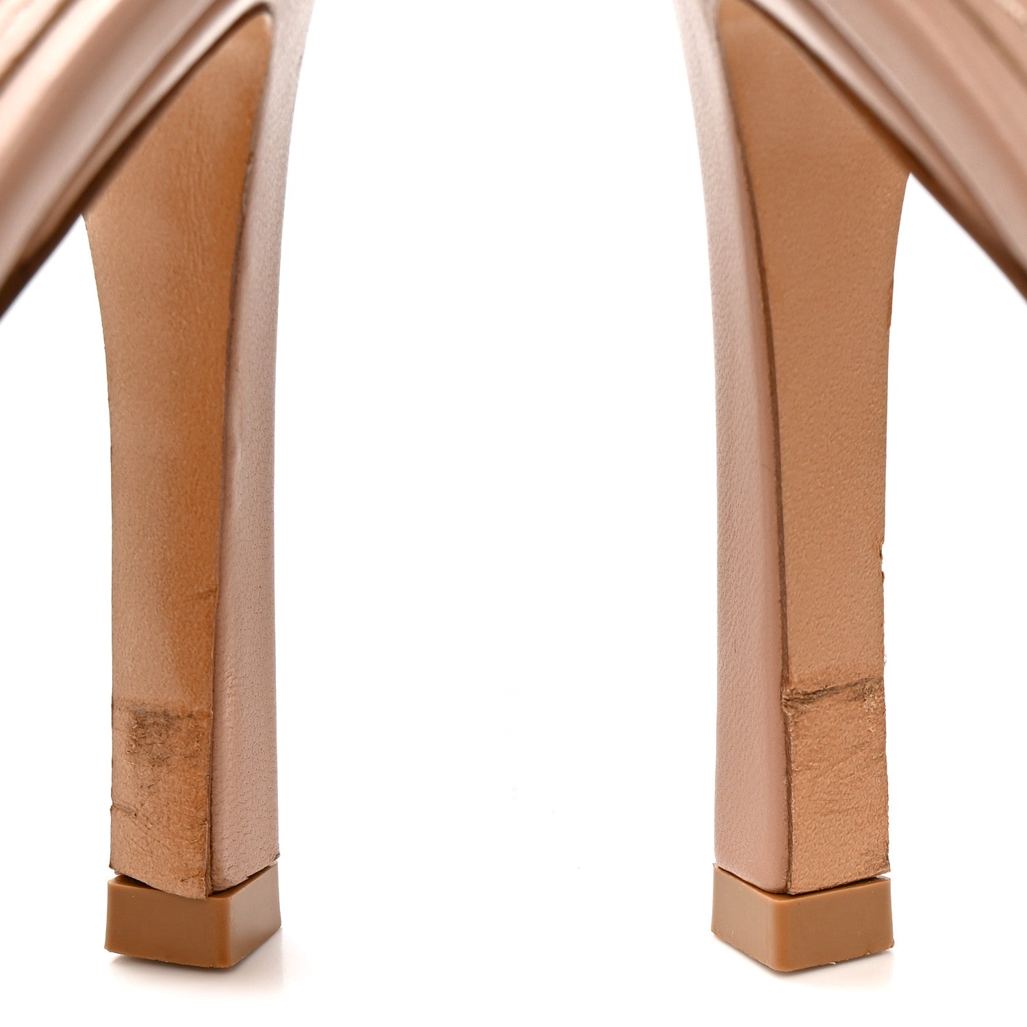 Louis Vuitton Lambskin Embossed Monogram Revival Mules 37.5 Peche Beige 11 of 11