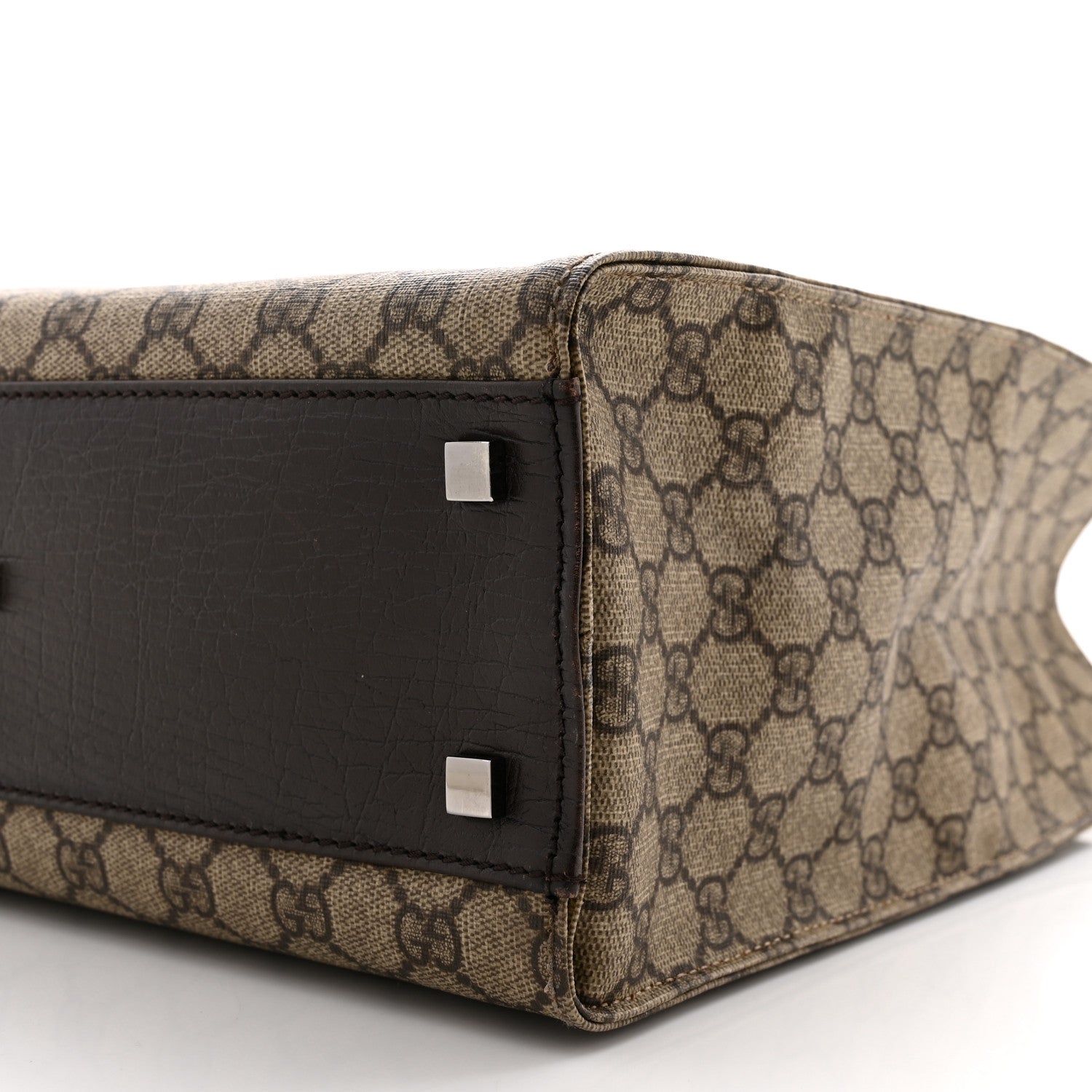 Gucci GG Plus Monogram Small Vertical Tote Dark Brown 10 of 10