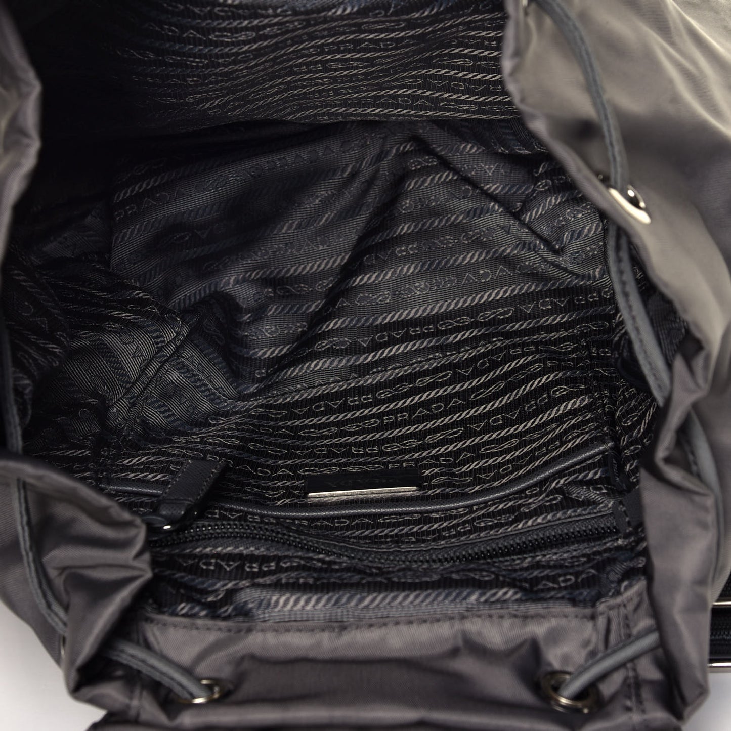 Nylon Vela Medium Cinch Backpack Ardesia