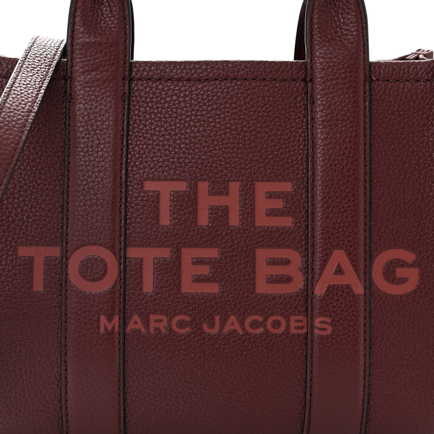 Grained Calfskin Small The Tote Bag Chianti