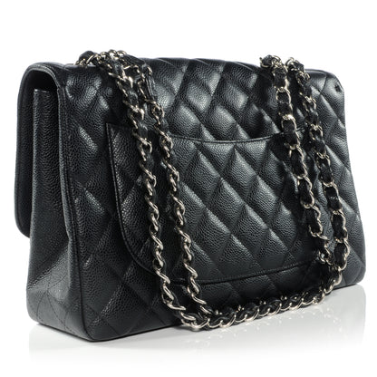 Chanel Caviar Jumbo Single Flap Black 3 of 9