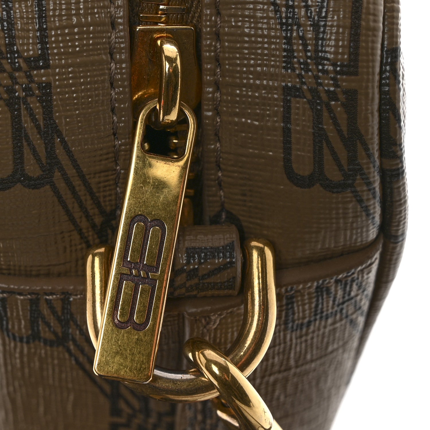 Balenciaga Coated Canvas BB Monogram Medium Signature Camera Bag