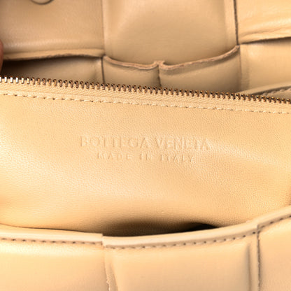 Bottega Veneta Lambskin Maxi Intreccio Padded Chain Cassette Crossbody Bag Porridge 6 of 8