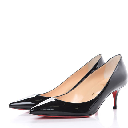 Christian Louboutin Patent Pigalle Follies 55 Pumps 36 Black 3 of 9