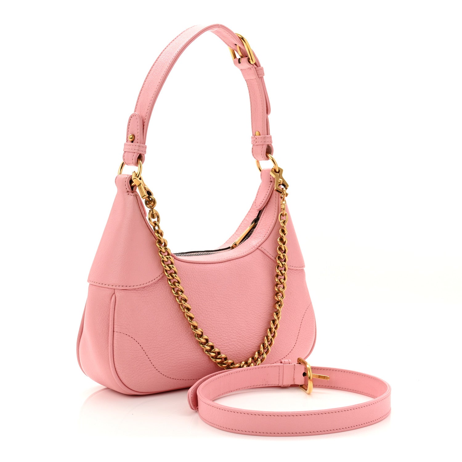 Gucci Goatskin Small Aphrodite Shoulder Bag Wild Rose 3 of 10