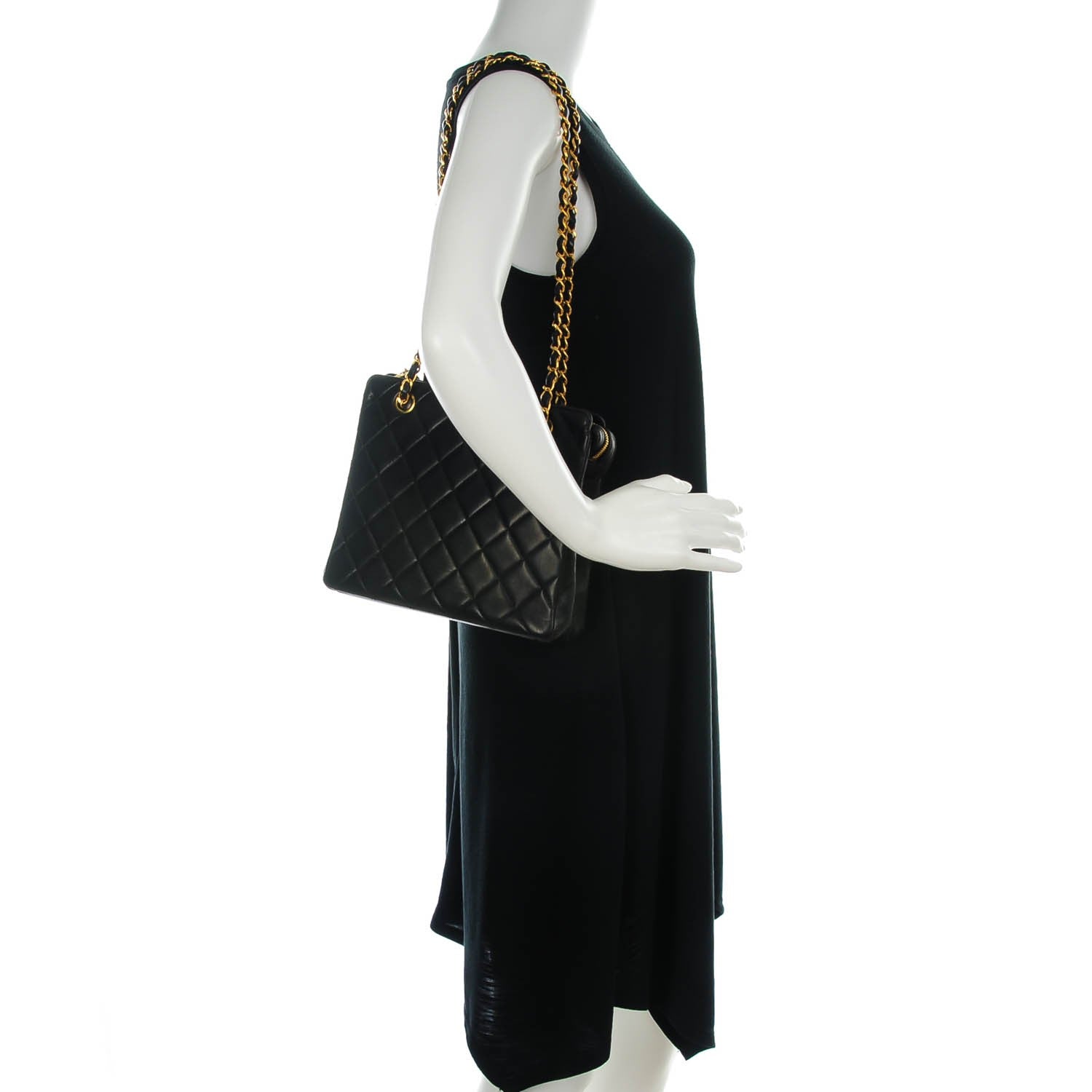 Chanel Lambskin Quilted Shoulder Bag Black 2 of 8