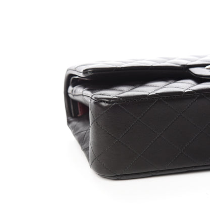 Chanel Lambskin Quilted Medium Double Flap Black 7 of 10