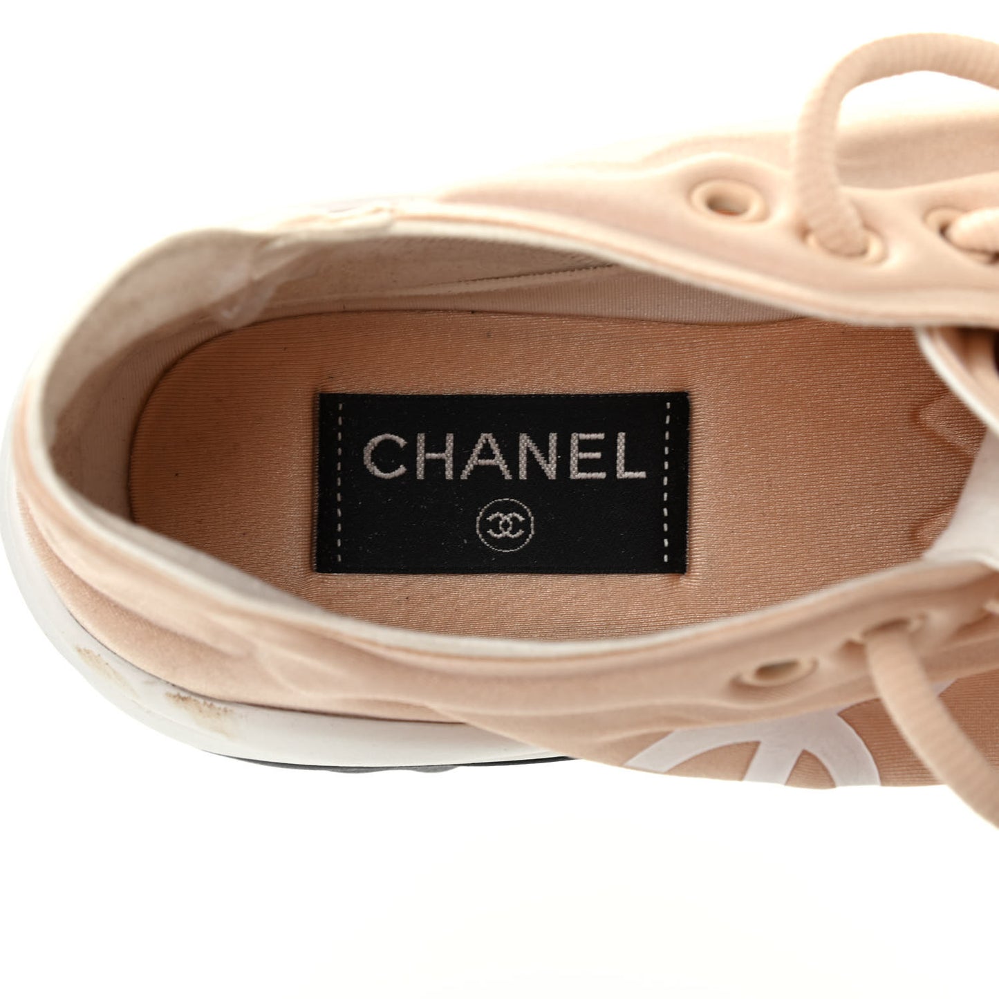 Lycra Fabric CC Sneakers 37 Beige