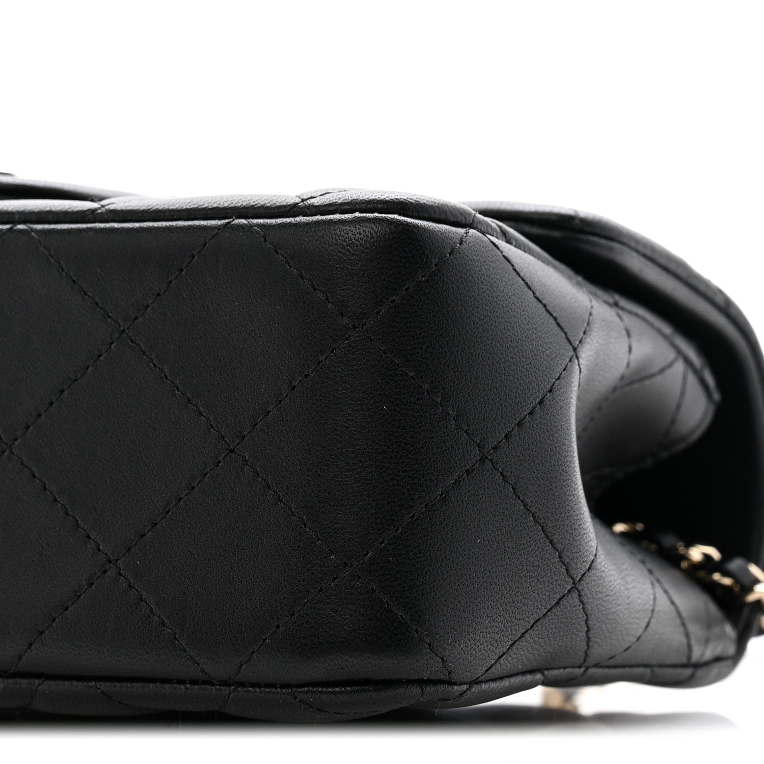 Chanel Lambskin Quilted Mini Top Handle Rectangular Flap Black 10 of 13