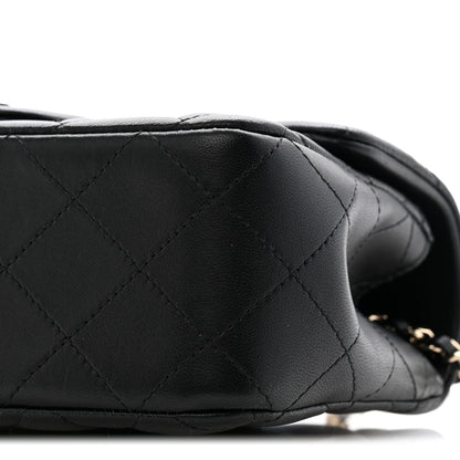 Chanel Lambskin Quilted Mini Top Handle Rectangular Flap Black 10 of 13