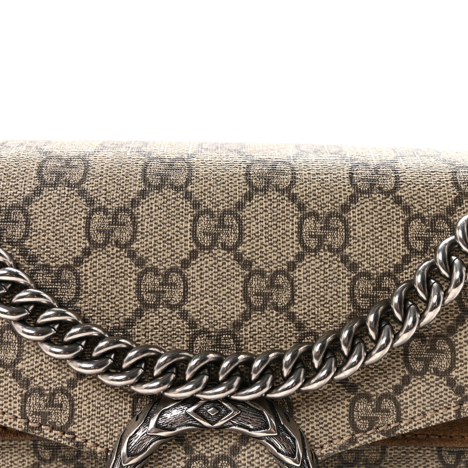 Gucci GG Supreme Monogram Small Dionysus Shoulder Bag Taupe 8 of 10