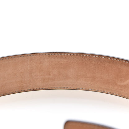 Gucci Calfskin Web Interlocking G Belt 100 40 Dark Brown 7 of 8