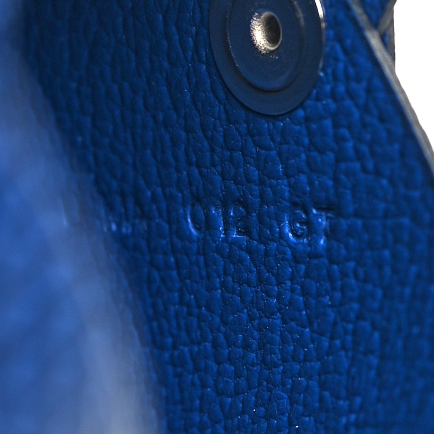 Lizard Calvi Card Case Bleu Saphir