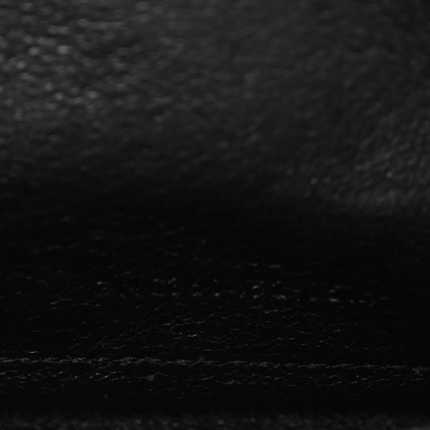 Grain De Poudre Matelasse Chevron Monogram Chain Wallet Black