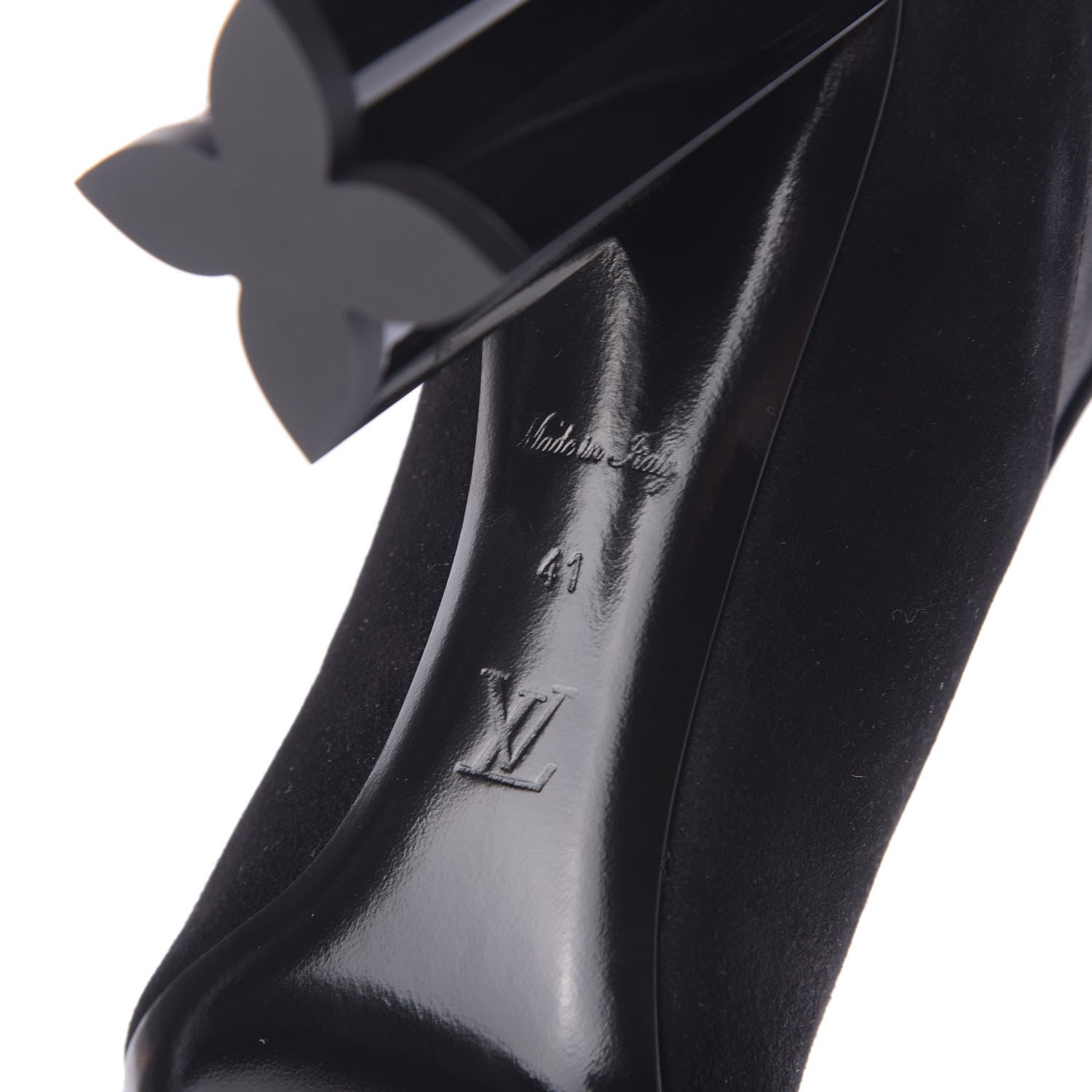 Louis Vuitton Suede Monogram Uniformes Cap Toe Chelsea 80mm Ankle Boots 41 Black 10 of 11