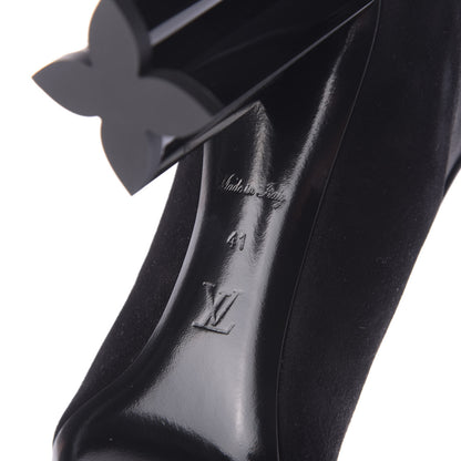 Louis Vuitton Suede Monogram Uniformes Cap Toe Chelsea 80mm Ankle Boots 41 Black 10 of 11