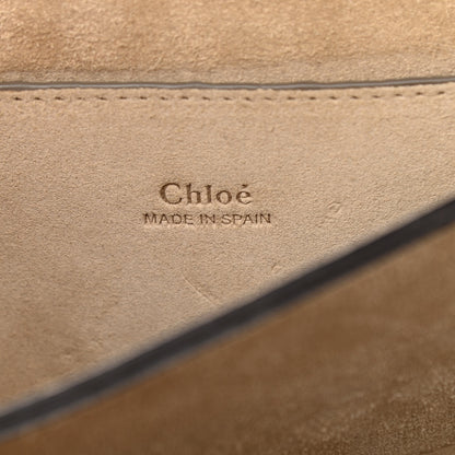 Chloe Suede Calfskin Small Faye Shoulder Bag Tobacco 6 of 13