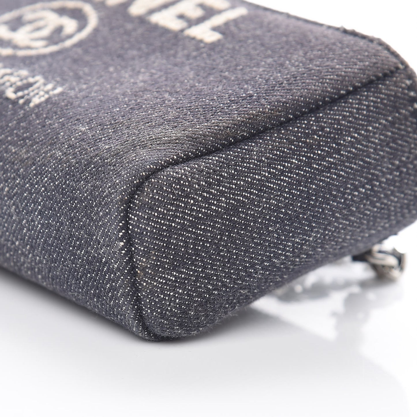 Canvas Deauville Phone Holder Crossbody Dark Blue