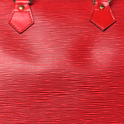 Louis Vuitton Epi Speedy 30 Castillan Red 7 of 10