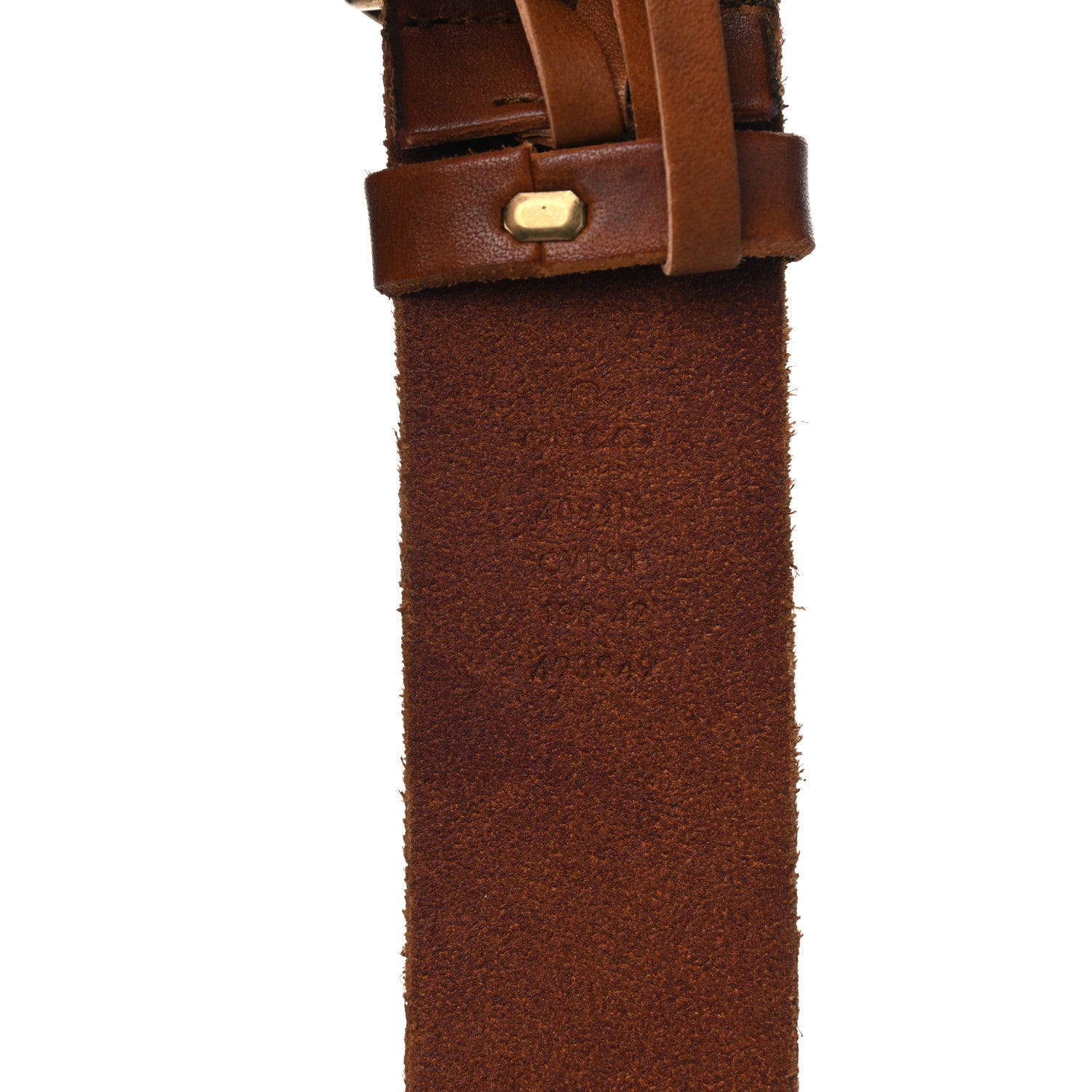 Gucci Faded Calfskin Double G 40mm Belt 105 42 Cuir 3 of 7
