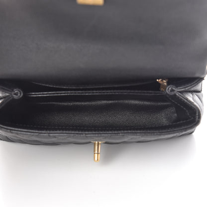 Chanel Caviar Lizard Quilted Mini Coco Handle Flap Black 6 of 13