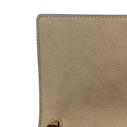Fendi Vitello Liberty Bi-Color FF 1974 Embossed Small Kan I Shoulder Bag Black Maya 11 of 12