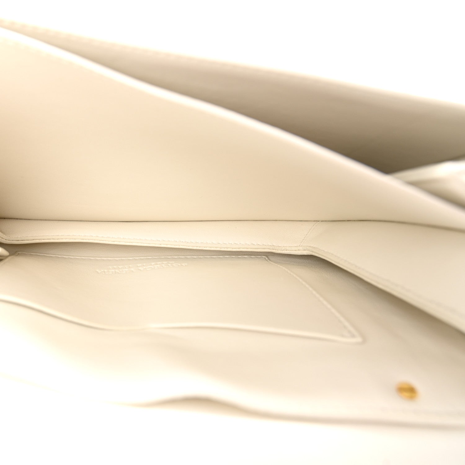 Bottega Veneta Calfskin Mount Envelope Bag White 5 of 10