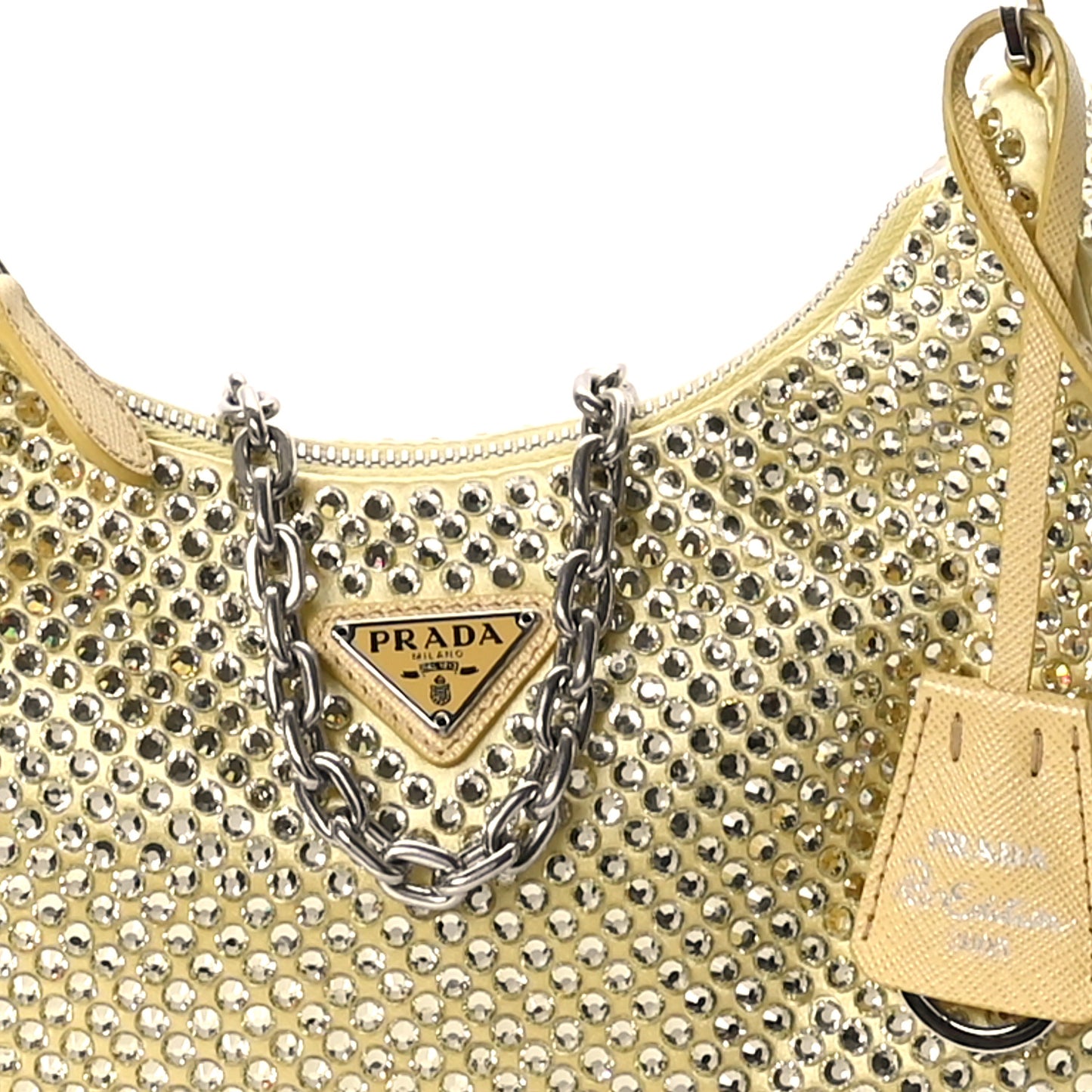 Satin Crystal Re-Edition 2005 Shoulder Bag Ananas