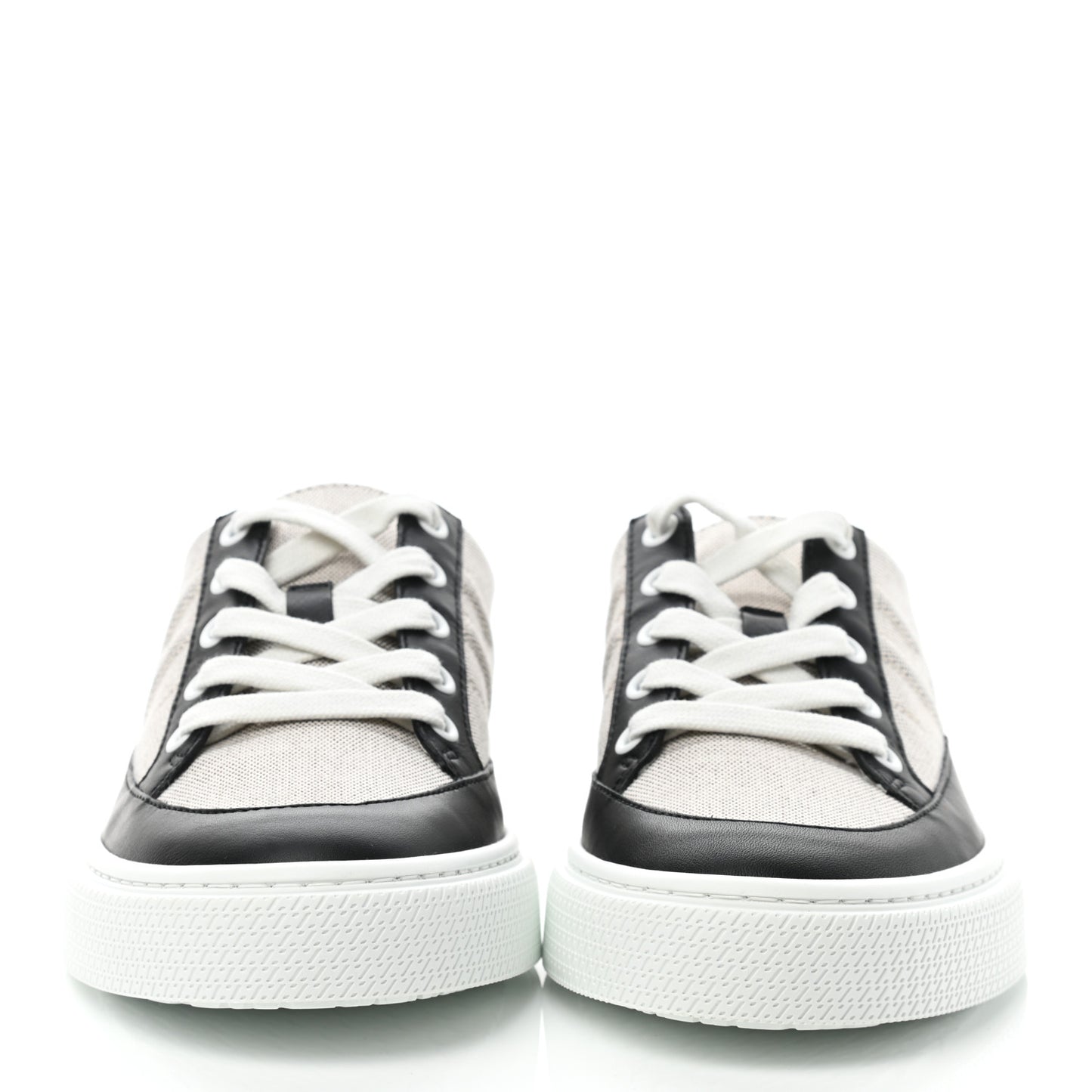 Canvas Calfskin Deep Sneakers 37 Prunoir Black