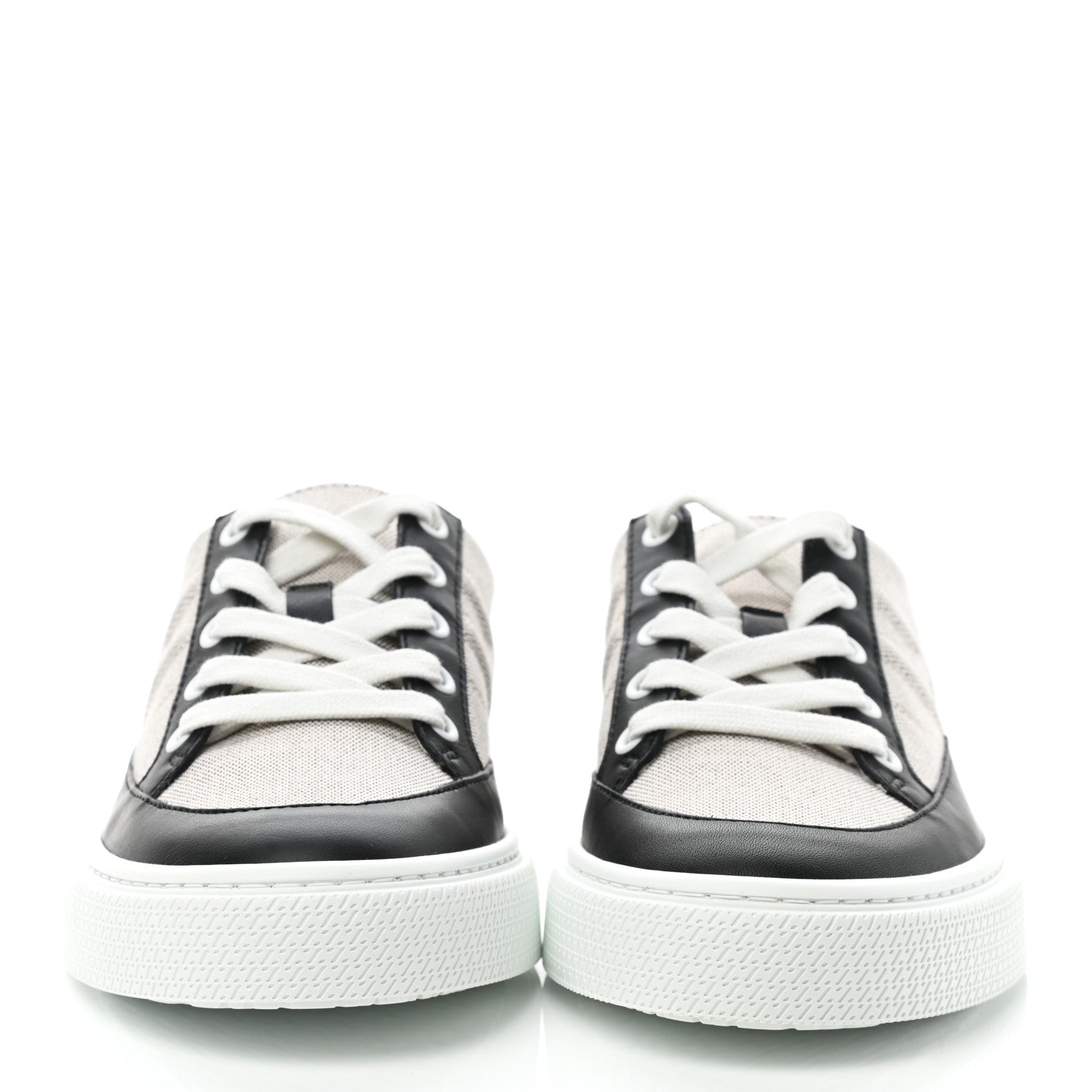 Hermes Canvas Calfskin Deep Sneakers 37 Prunoir Black 2 of 9