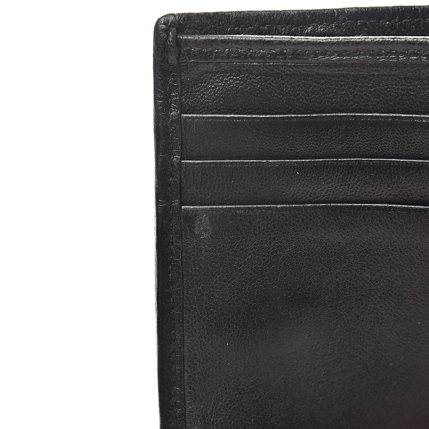 Chanel Lambskin Stitched Compact French Wallet Black 10 of 14