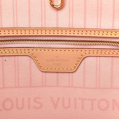 Louis Vuitton Damier Azur Neo Neverfull MM Rose Ballerine 7 of 11