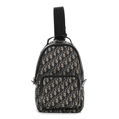 Christian Dior Oblique Mini Rider Backpack Black 1 of 12