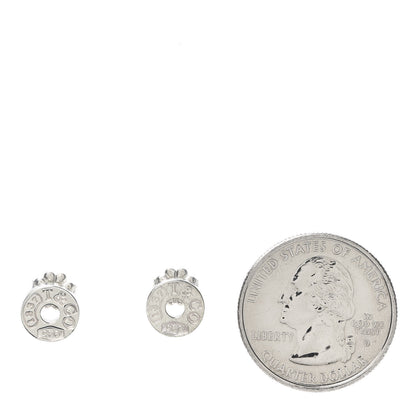 Tiffany Sterling Silver 1837 Circle Earrings 2 of 4