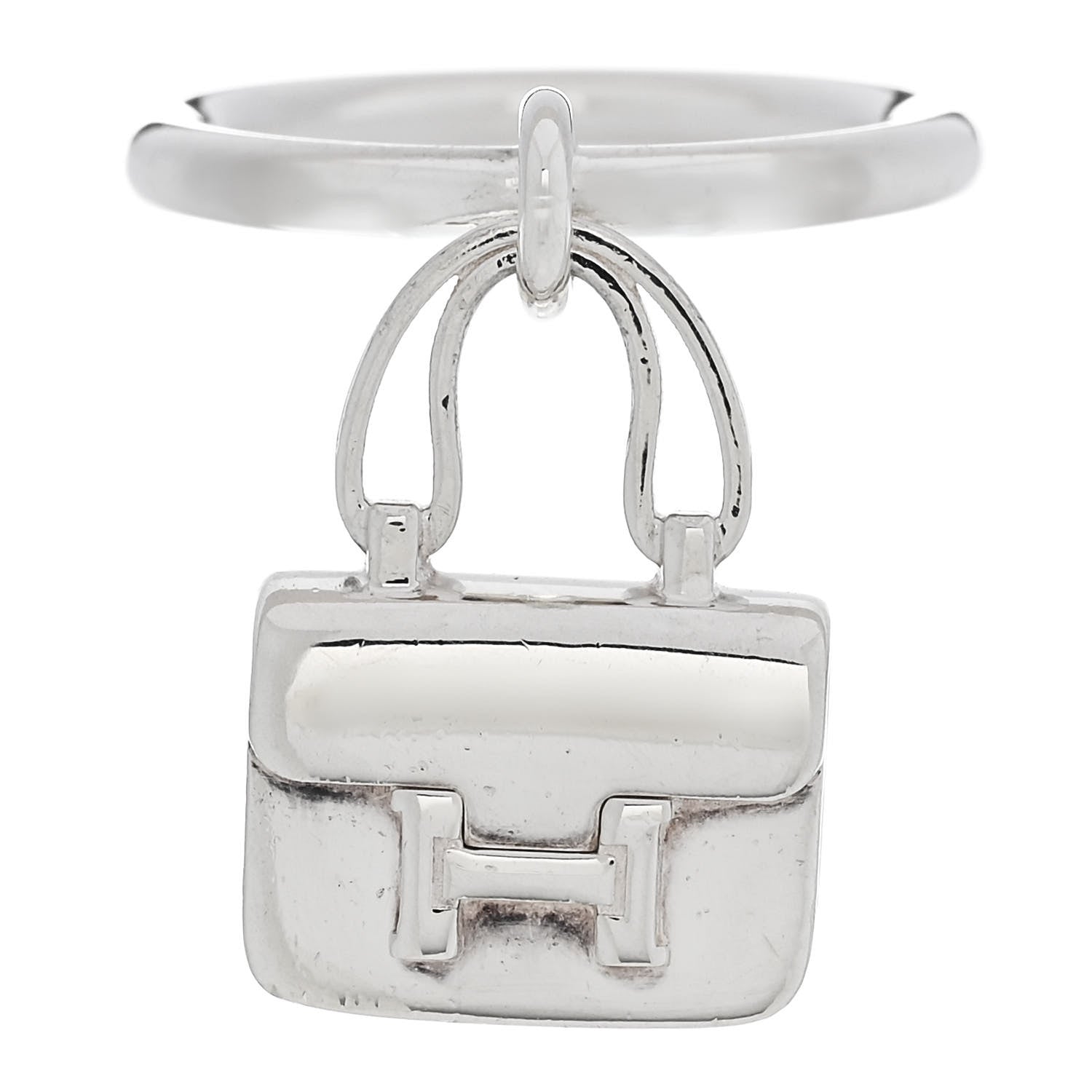 Hermes Sterling Silver Constance Amulettes Ring 49 4.75 1 of 5