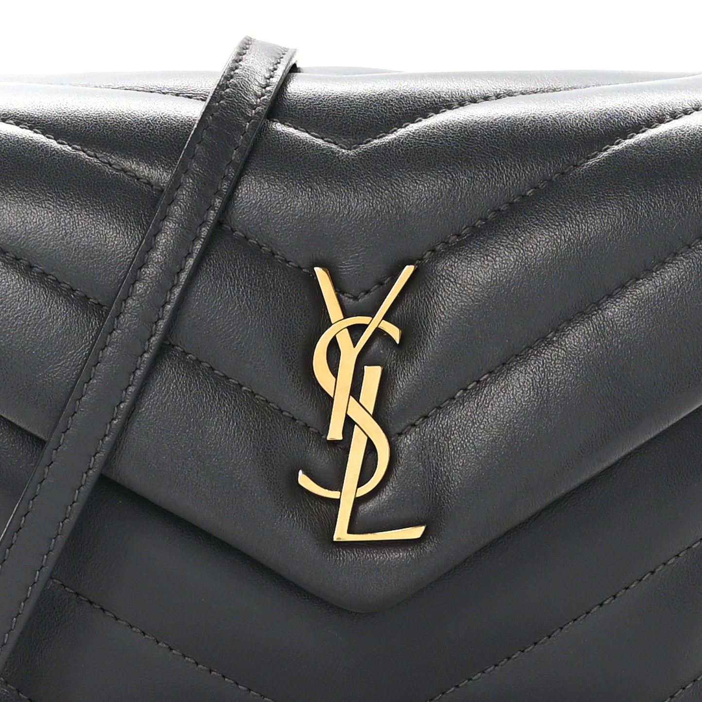 Calfskin Y Quilted Monogram Toy Loulou Crossbody Bag Storm