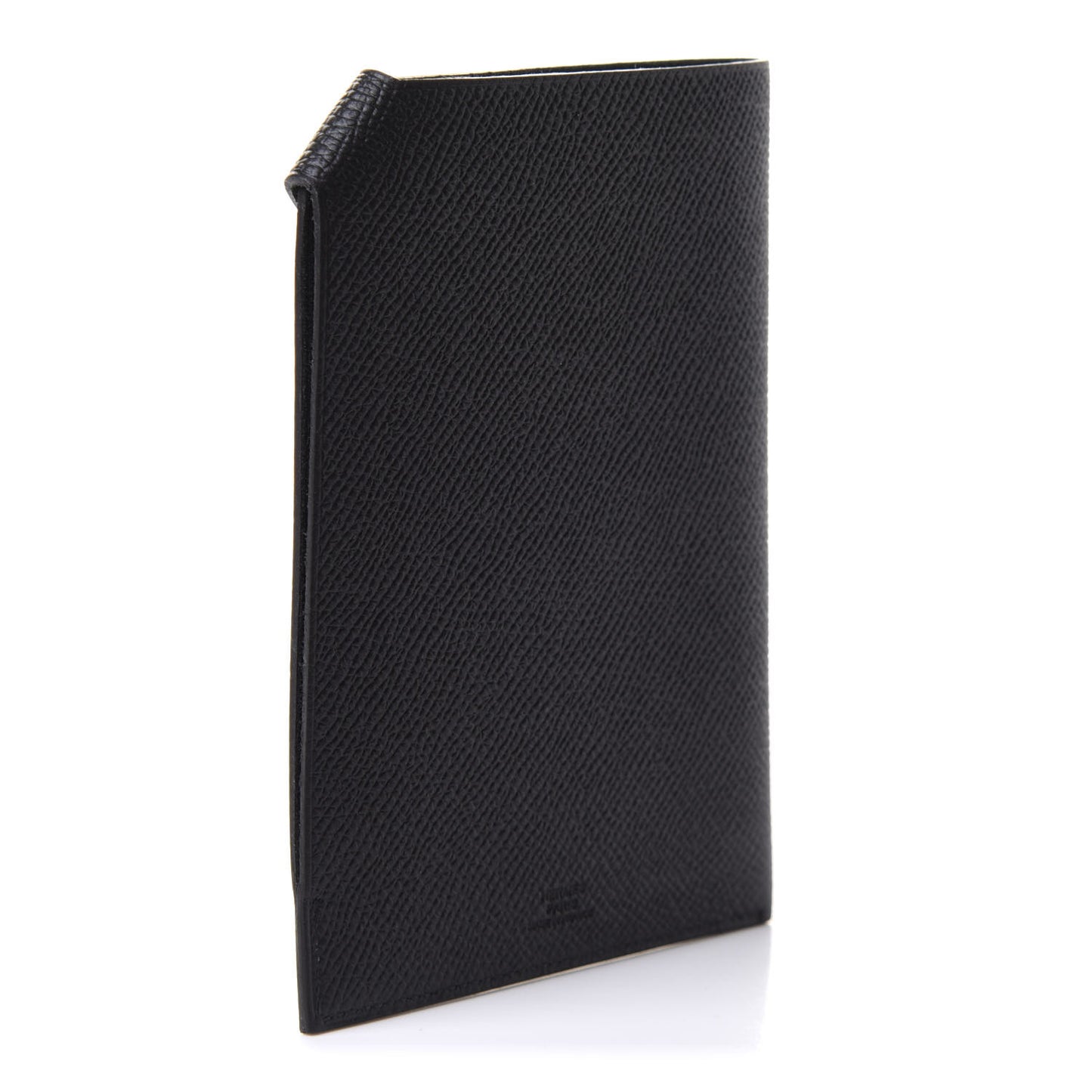 Epsom Tarmac Dot PM Passport Holder Black Gold