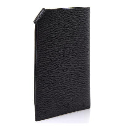 Hermes Epsom Tarmac Dot PM Passport Holder Black Gold 3 of 9