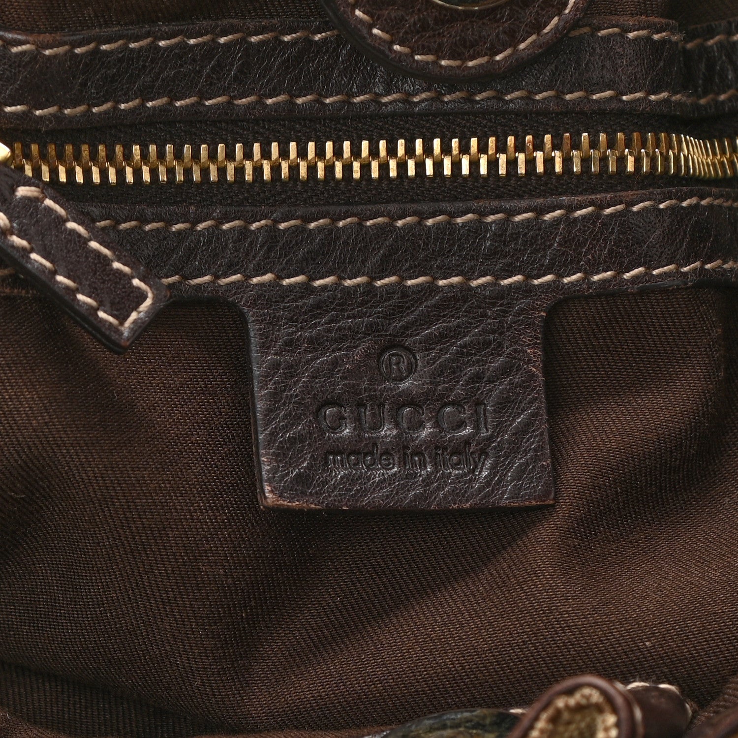 Gucci Monogram Studded Medium Pelham Shoulder Bag Dark Brown 6 of 8