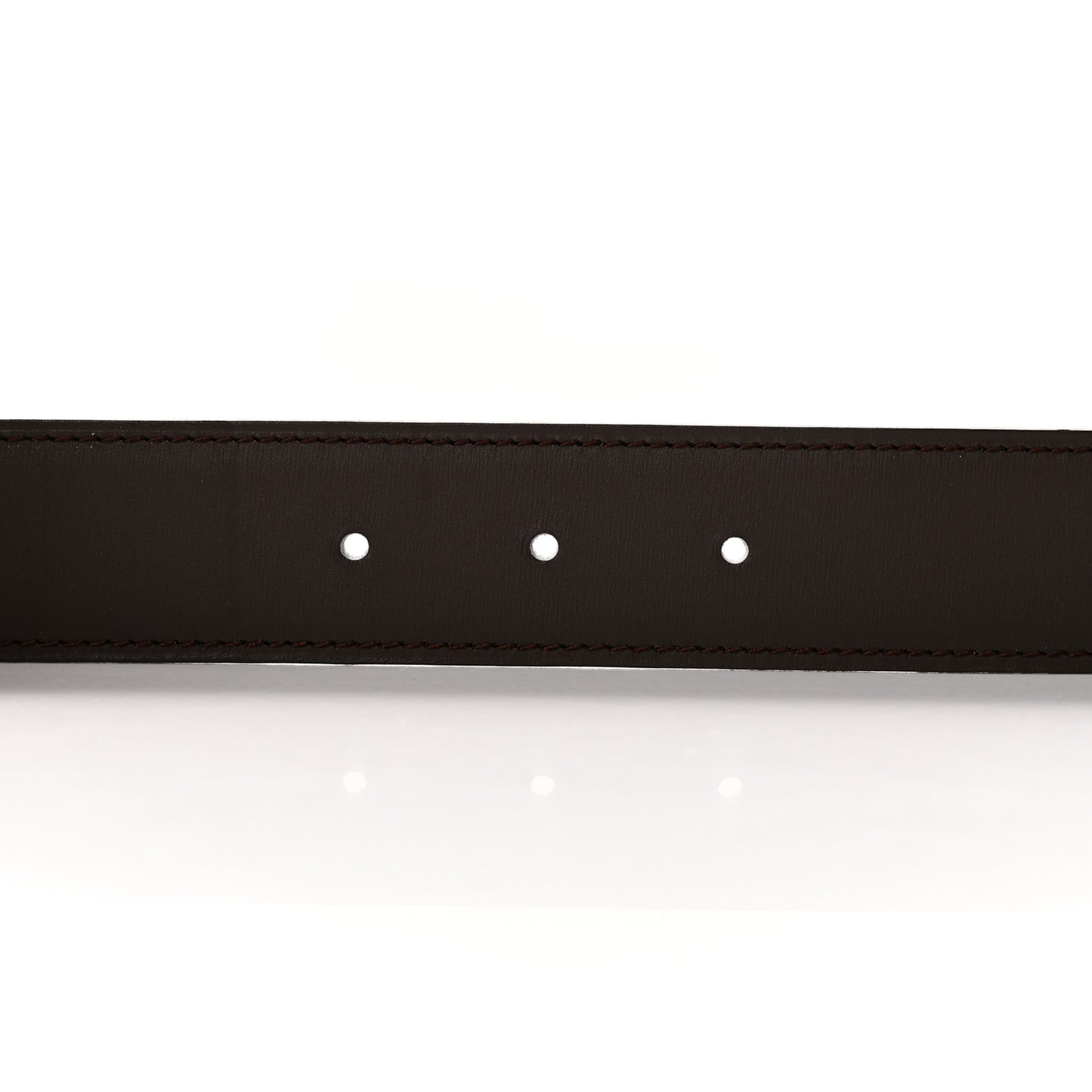 Box Togo 32mm Belt Strap 85 34 Havane Gris Perle