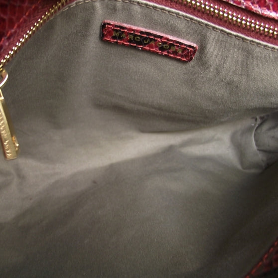 Python Embossed Large The Single Bordeaux