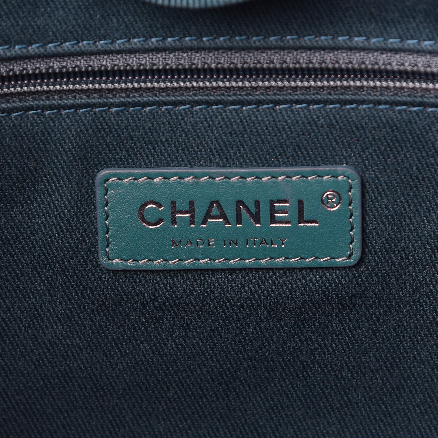 Lurex Boucle Small Deauville Tote Turquoise